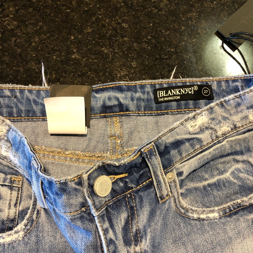 High Rise Destructed Jeans - Picture 6 of 9
